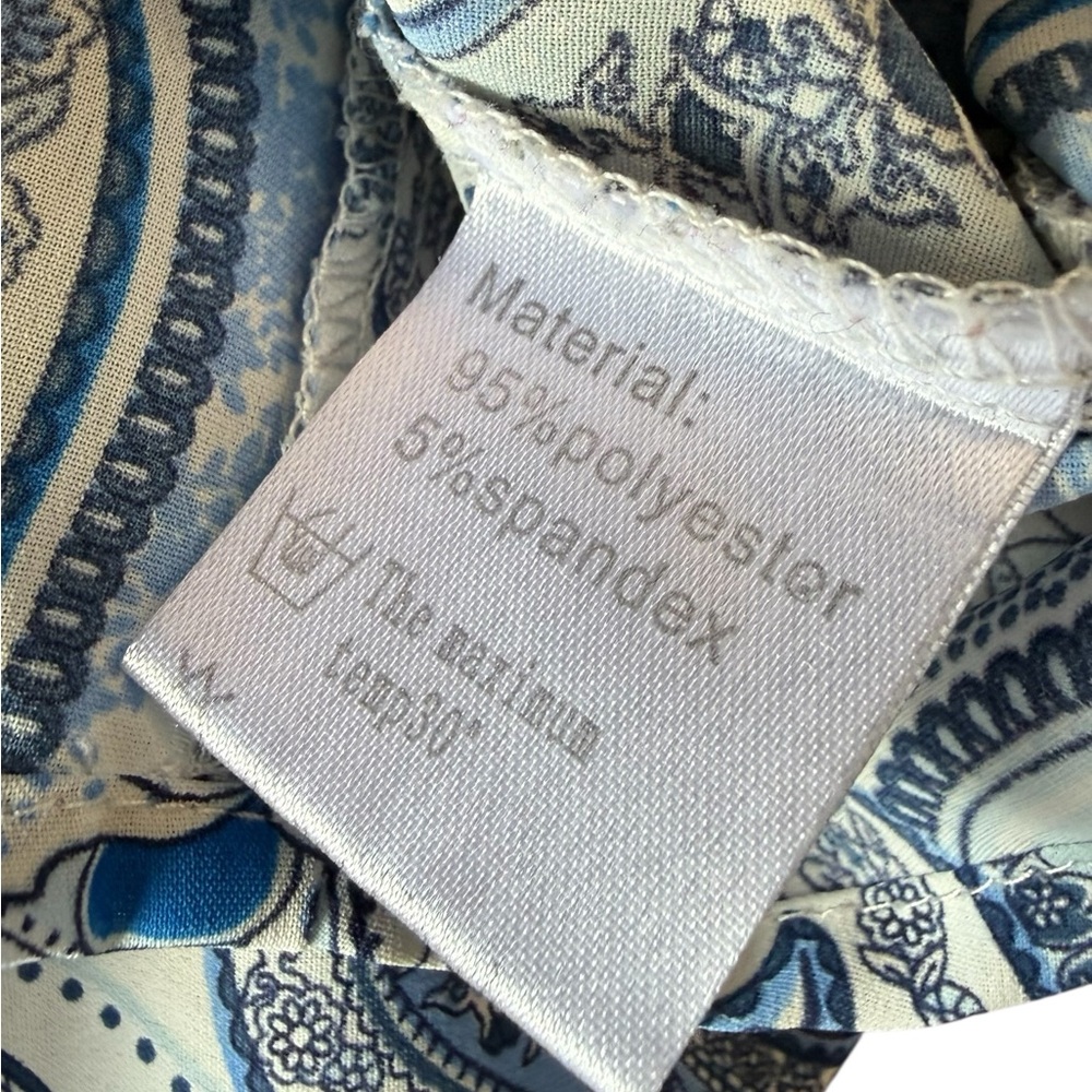 Blue Paisley Blouse Relaxed fit - Picture 4 of 8
